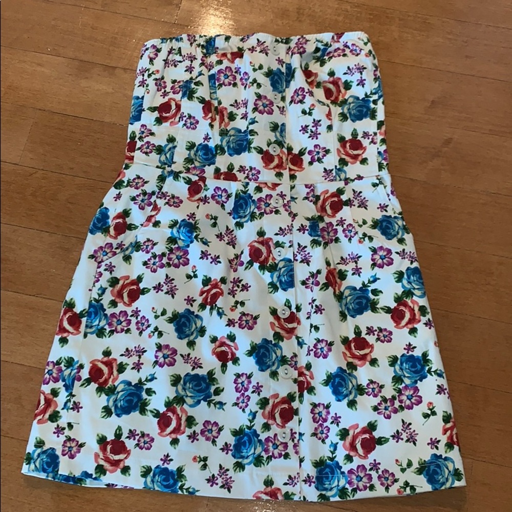 Floral mini dress size small